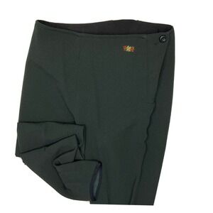 Vintage Post Card Pants Trousers Italy Designer 80s Ski Winter Women Sz 42 Green